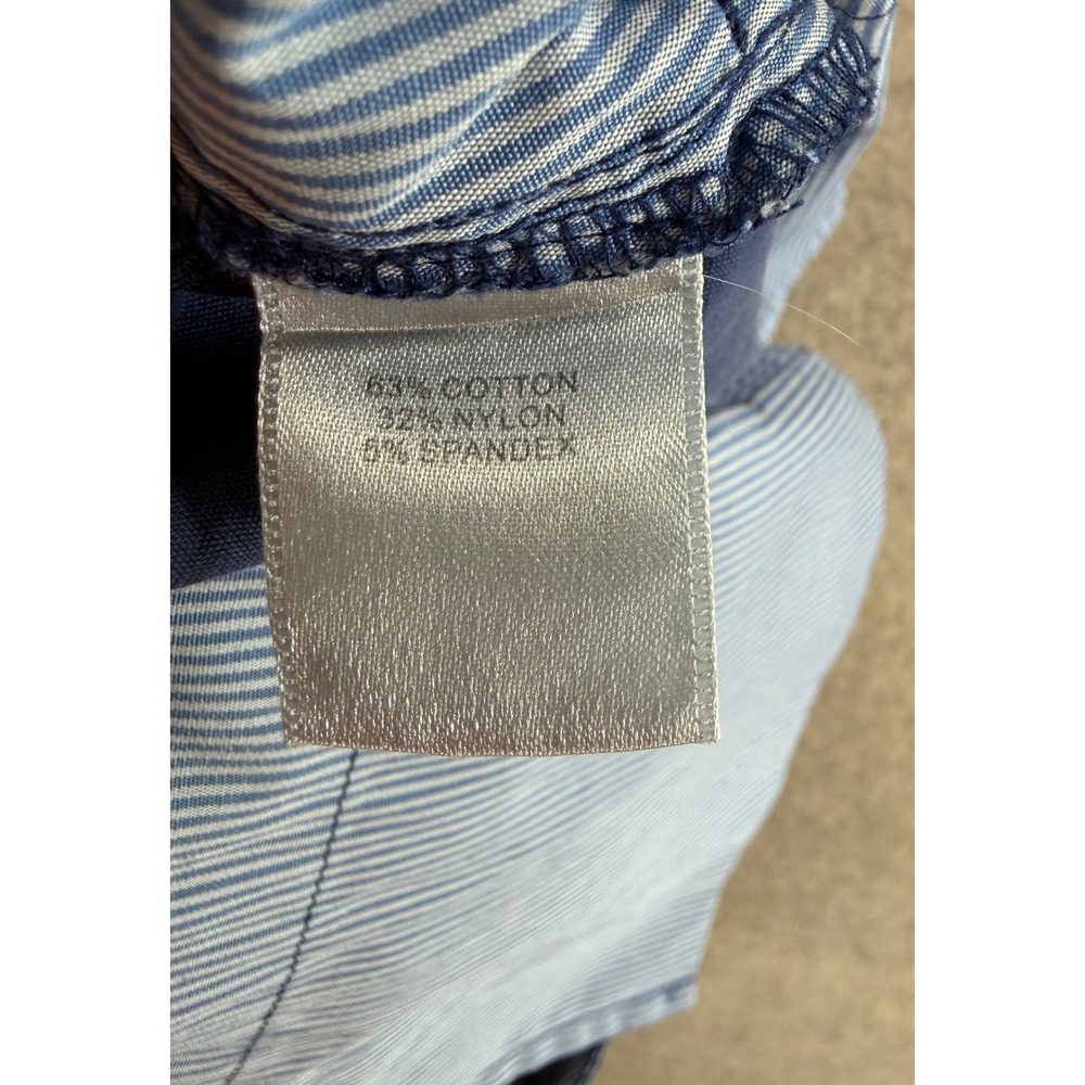 Peter Millar Shorts 36 Blue Cotton Blend Flat Front MS20B01 20709 - Picture 6 of 8
